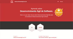 Desktop Screenshot of desenvolvimentoagil.com.br